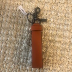 COACH Loop Brown Keychain NWT